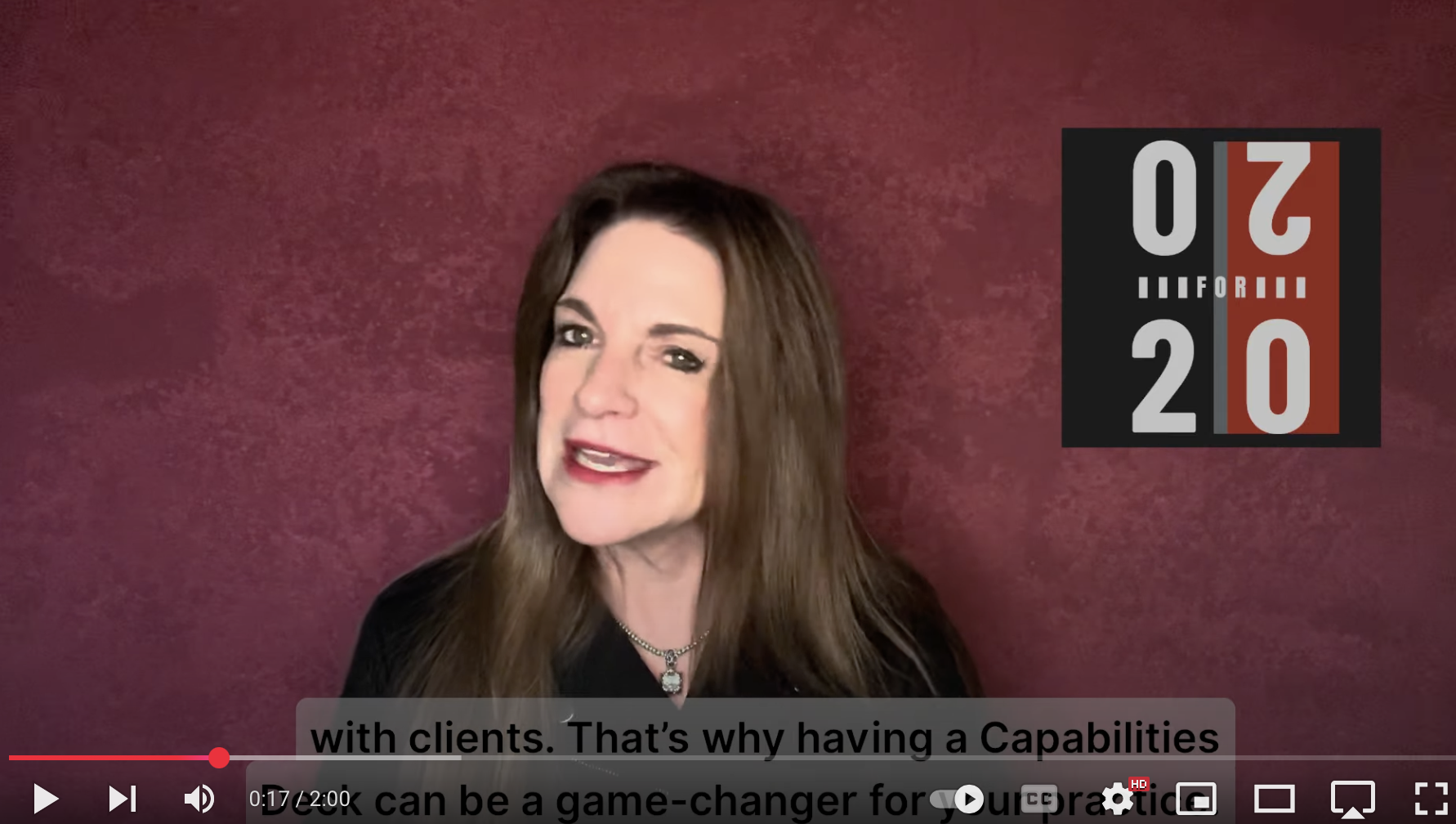 Capabilities deck video Maribeth Kuzmeski